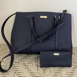 Kate Spade Navy Bag with Wallet